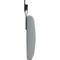 vidaXL Hangend hoofdbord Lichtgrijs Stof
