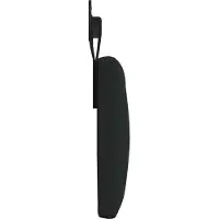 vidaXL Hangend hoofdbord Zwart Stof