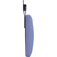 vidaXL Hangend hoofdbord Jeans Blauw Stof