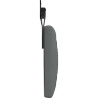 vidaXL Hangend hoofdbord Donkergrijs Stof