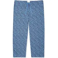 Schiesser Pyjamabroek 'Mix Relax' lichtblauw / groen / zwart / wit