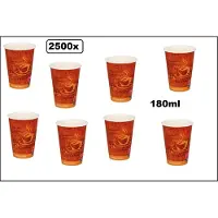 TakeAware 2500x Luxe koffie beker karton gold coffee 180ml - Nieuw - Next generation Roer staafjes koffie beker melk suiker hout festival thema feest verjaardag werk lepel