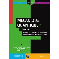 EDP Mécanique quantique - Tome III