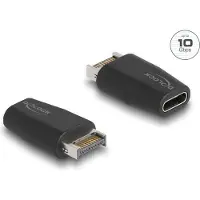 DeLOCK Adapter USB 3.2 Key A male to USB Type-C female black