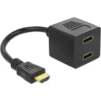 DeLOCK Adapter HDMI male to 2 x HDMI female