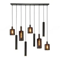 Lt-luce Hanglamp Sepiora 5+4-lichts Sienna Bruin
