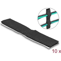 DeLOCK 19098 Kabelclips Nylon Zwart 10 stuk(s)