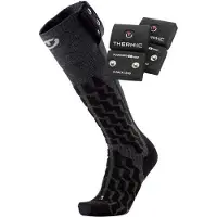 Therm-ic Heat Fusion Uni Heated Ski Socks + S-pack 1200 Batteries Verwarmde Sokken
