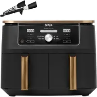 Ninja AF400EU Dubbel 9,5 l Vrijstaand 2470 W Heteluchtfriteuse Zwart
