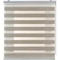 STORESDECO - Premium Duo rolgrodijn aluminium afwerking Beige, 200x250 cm