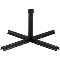 Sekey Plaatstandaard voor parasolstokken tot 38-48 mm, geschikt voor wegplaten/parasolstandaard (levering zonder platen), zwart