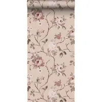 ESTAhome behang vintage bloemen roze - 53 cm x 10.05 m - 139476