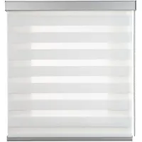 STORESDECO - Duo rolgrodijn met hoogwaardige aluminium afwerkingen, Wit 100x250cm