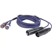 DAP FL26150 2x XLR male - 2x RCA 1.50 meter