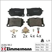 ZIMMERMANN 26306.180.2 Remblokken