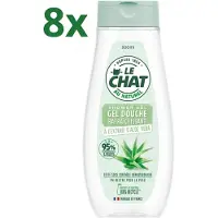 Le Chat (8x) Douchegel pH Neutraal – Met Aloë Vera Extract – Verfrissend & Zacht voor de Huid – 300 ml – Voor Dagelijks Gebruik