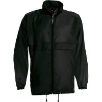 B&C Mannen, Buitenjas, Sirocco Leichte Jacke (L), Zwart, L