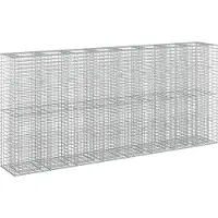 vidaXL Gabion verhoogd bed 4 st 330 x 50 x 150 cm Gegalvaniseerd staal