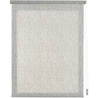 STORESDECO - Rolgordijnen met patroon, doorschijnend met Natuurlijk Grijs, 150x180 cm