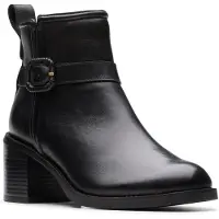 Clarks Enkellaarsjes 'Chamberly Trim' zwart