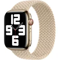 Apple Gevlochten solobandje voor de Watch | 38/40/41/42 mm - Maat 2 - Beige