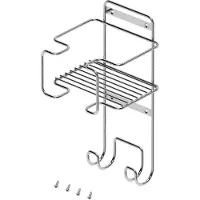 Emuca Strijkplank, staand, zilverkleurig. Zilver, één maat