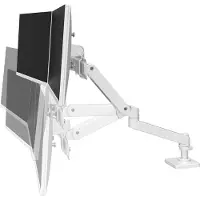 Ergotron 45-684-290 Tafelbeugel voor monitor Aantal monteerbare displays: 2 Display(s) 68,6 cm (27) Wit In hoogte verstelbaar, Kantelbaar