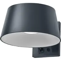 Osram Endura Style Solar LED wandlamp Brella, 10,1W, 3000K warm wit, 930 lm, PIR-sensor, IP54, 18 dagen (brandduur)