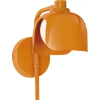 Osram Decor Corolle wandlamp, oranje, metaal en glas, G9 fitting, stoffen kabel, retro-stijl