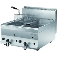Bartscher Gas Friteuse - 65cm Diep - 2x 8 Liter - TG - 1152113 - Horeca