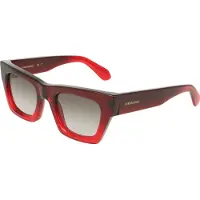 Ferragamo Zonnebril - - SF2105S - Vlinder - Acetaat - Transparant rood gradient