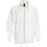 B&C Mannen, Buitenjas, B&C Sirocco licht jack (XXL), Wit, XXL