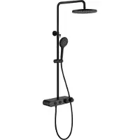 Luzzo dirillo regendouche thermostaat met planchet mat