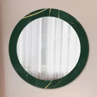 Coloray Bedrukte Spiegel - Bladomtrek Bedrukte Spiegel - 70 cm - Groente Bedrukte Spiegel - Bedrukte Spiegel - Spiegel Met Bedrukte Lijst - Spiegel Met Decoratie