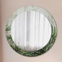 Coloray Bedrukte Spiegel - Varenbladeren Spiegel Met Print - 70 cm - Groente Bedrukte Spiegel - Spiegel Met Print - Wandspiegel Met Print - Wandspiegel Decoratieve Print