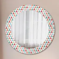 Coloray Bedrukte Spiegel - Ornament Wandspiegel Met Print - 60 cm - Zwart en wit Bedrukte Spiegel - Wandspiegel Met Print - Wandspiegel Decoratieve Print - Bedrukte Spiegel