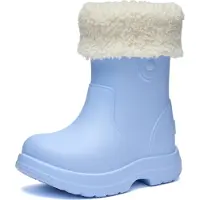 Ladeheid x Camminare - Kinderen Regenlaarze - Rubberen Laarzen voor Kinderen – EVA – Warm Gevoerd – Waterdicht – Lichtblauw – 34/35 - LA-CA-BearWinter