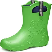 Ladeheid Dames Regenlaarzen - Superlichte EVA met Voering – Groen – 36/37 - LA-CA-FrogWom265