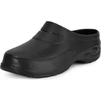 Ladeheid Unisex Clogs Tuinklompen - Tuinschoenen - Lichte - Dames - Heren - Zwart – 38 – LA-KL-037