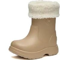 Ladeheid x Camminare - Kinderen Regenlaarze - Rubberen Laarzen voor Kinderen – EVA – Warm Gevoerd – Waterdicht – Camel – 24/25 - LA-CA-BearWinter
