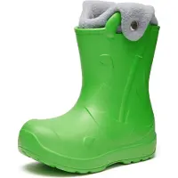 Ladeheid x Camminare - Kinderen Regenlaarze - Rubberen Laarzen voor Kinderen - EVA – Warm Gevoerd – Waterdicht - Met Handig Handvat voor Koude Dagen en Sneeuw – Camel – 28/29 - LA-CA-SplashButton