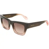 Salvatore Ferragamo Zonnebril - - SF2105S - Acetaat - Transparant bruin verloop - Vlinder 50/23/145