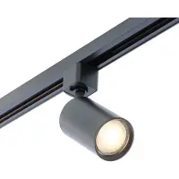 Qub spots - Focus III - LED GU10 - Zwart - voor 1-fas railsysteem