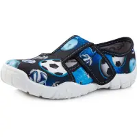 Ladeheid Kinder Pantoffels - Sloffen - Muizen - Unisex - Marineblauwe Witte Ballen - 27 - LA-RW-Borys