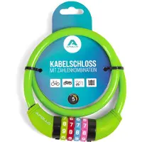 3 S Kinderfietsenslot - ook voor scooters en loopfietsen - eenvoudig cijferslot voor kinderen, licht en veilig, scooterslot met code, zonder sleutel, ideaal scooter- & fietsaccessoire