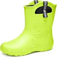 Ladeheid Dames Regenlaarzen - Superlichte EVA met Voering – Limoen – 40/41 - LA-CA-FrogWom265