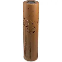 UNUS Solar lamp tuin buiten paardenbloem roestbruin klein 60 cm - Buitenlamp - Buiten Lantaarn