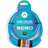3 S Kinderfietsenslot - ook voor scooters en loopfietsen - eenvoudig cijferslot voor kinderen, licht en veilig, scooterslot met code, zonder sleutel, ideaal scooter- & fietsaccessoire