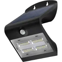 Goobay LED zonne-energie wandlamp met bewegingssensor, 3,2 W, zwart