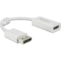DeLOCK DisplayPort 1.4 adapter naar HDMI, 4K 60 Hz met HDR-functie, passief, wit, merk